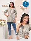 Lady Queen 2 By Kaya Summer Special Printed Ladies Short Top Wholesale Online
